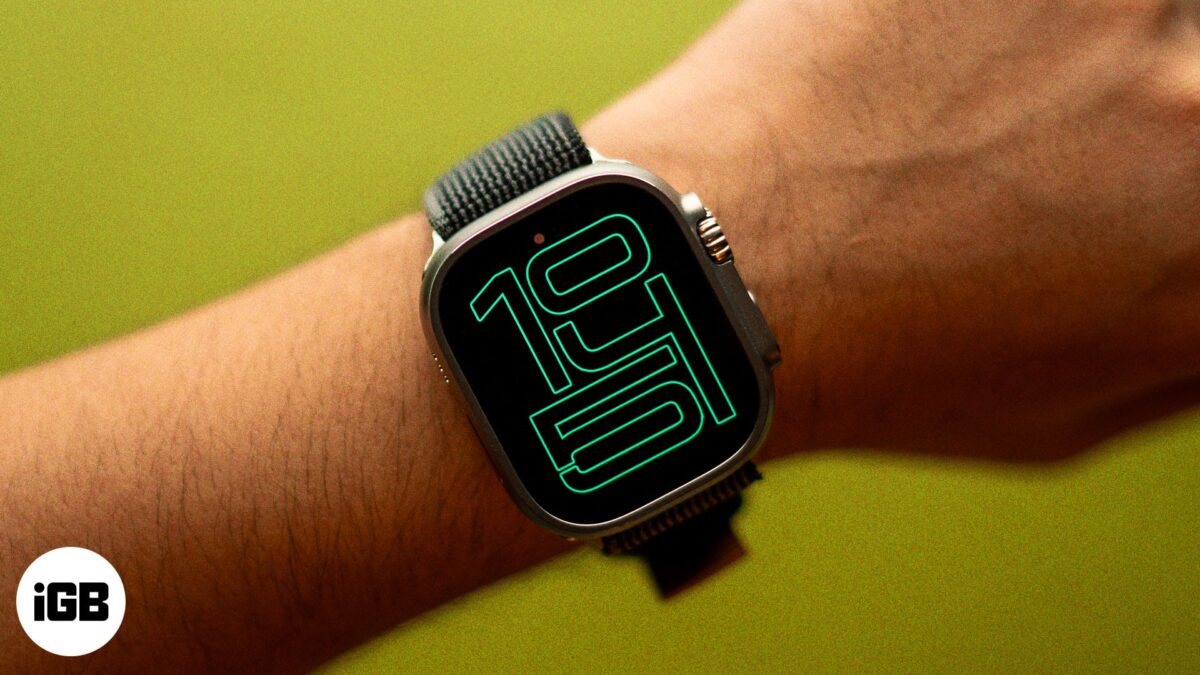 Always on mode on an apple watch