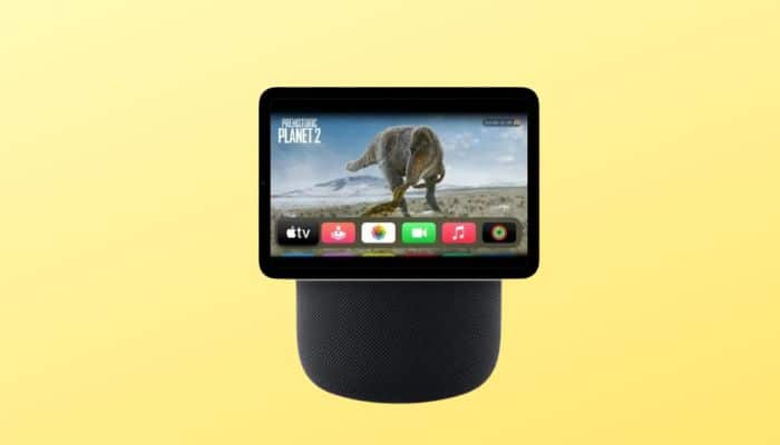 New HomePod with a touchscreen display.
