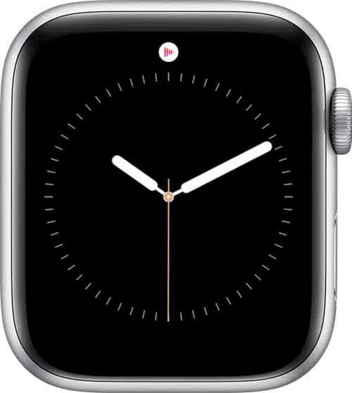 Now playing icon on Apple Watch.
