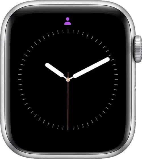Personal Focus Mode icon on Apple Watch.