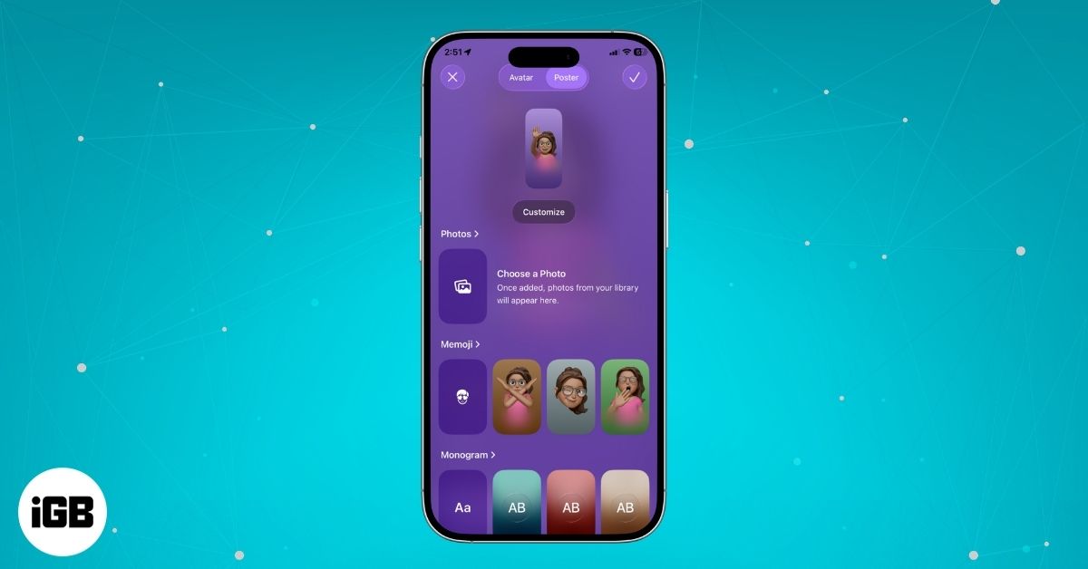Personalize Your Contact Poster on iPhone