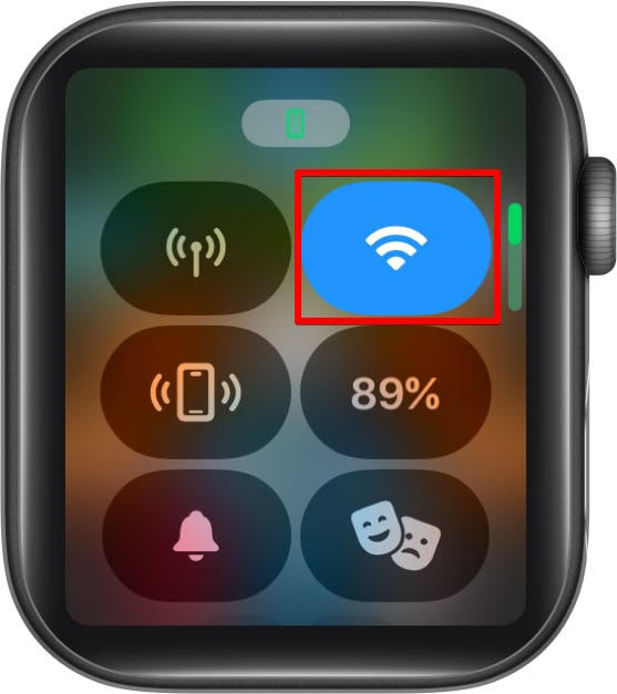 WiFi icon on Apple Watch.
