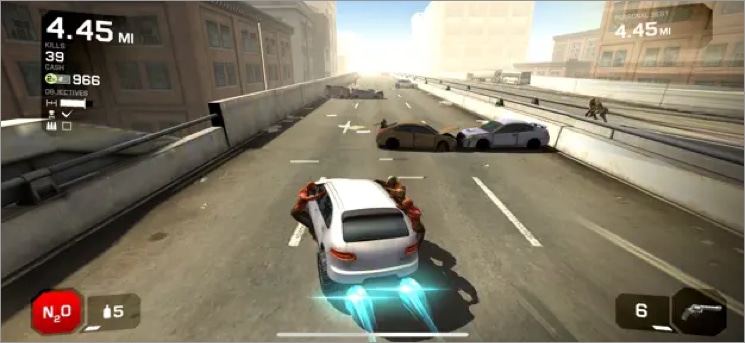 Zombie Highway 2 zombie game for iPhone.
