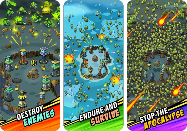 Zombies vs. Towers iPhone zombie game.