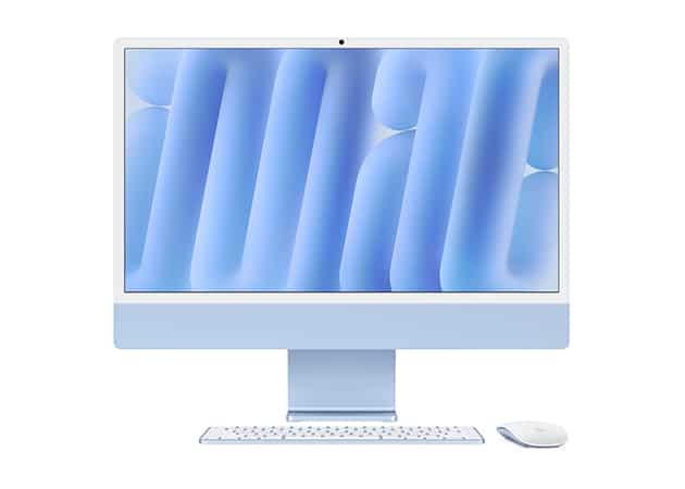 iMac M4 blue wallpaper.