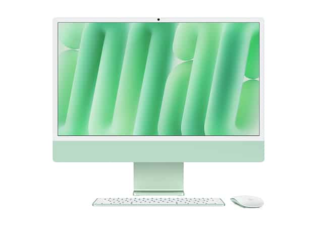iMac M4 green wallpaper.