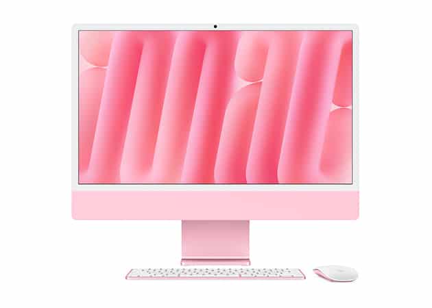 iMac M4 pink wallpaper.