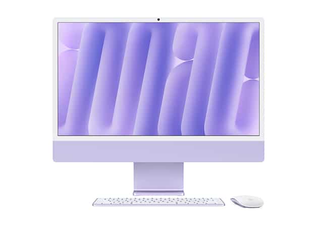 iMac M4 purple wallpaper.