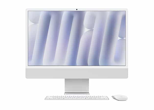 iMac M4 silver wallpaper.