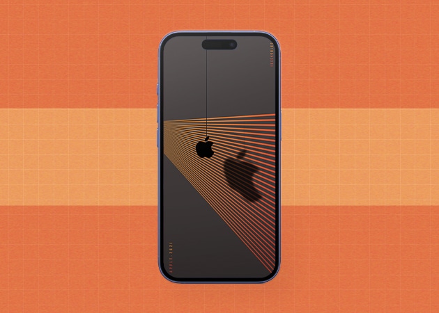 Abstract Apple logo wallpaper.