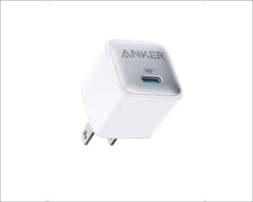 Anker USB C charger for iPhone.