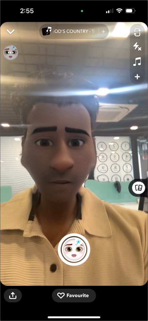 Cartoon 3D Style Snapchat filter.