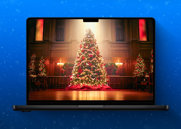 Christmas Tree desktop background.