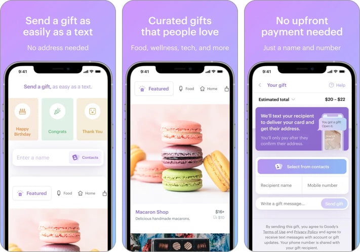 Goody Easy Gifting app.