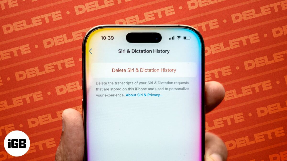 How to delete siri history on any apple device