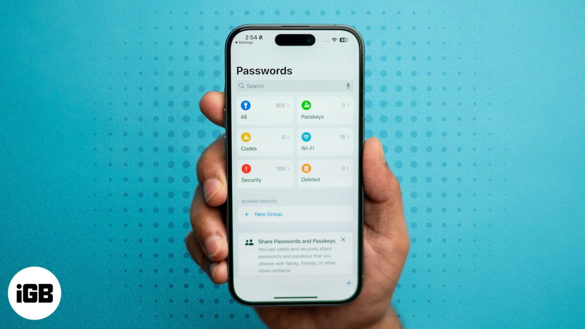 How to find saved passwords on iphone