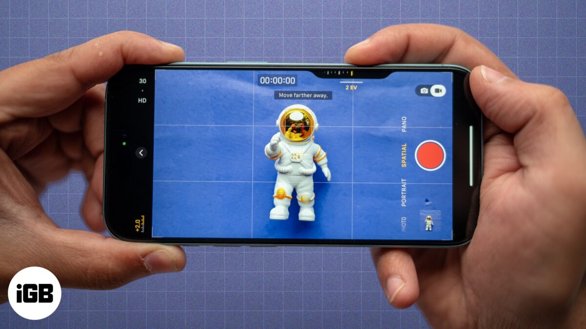 How to take spatial photos and videos on iphone