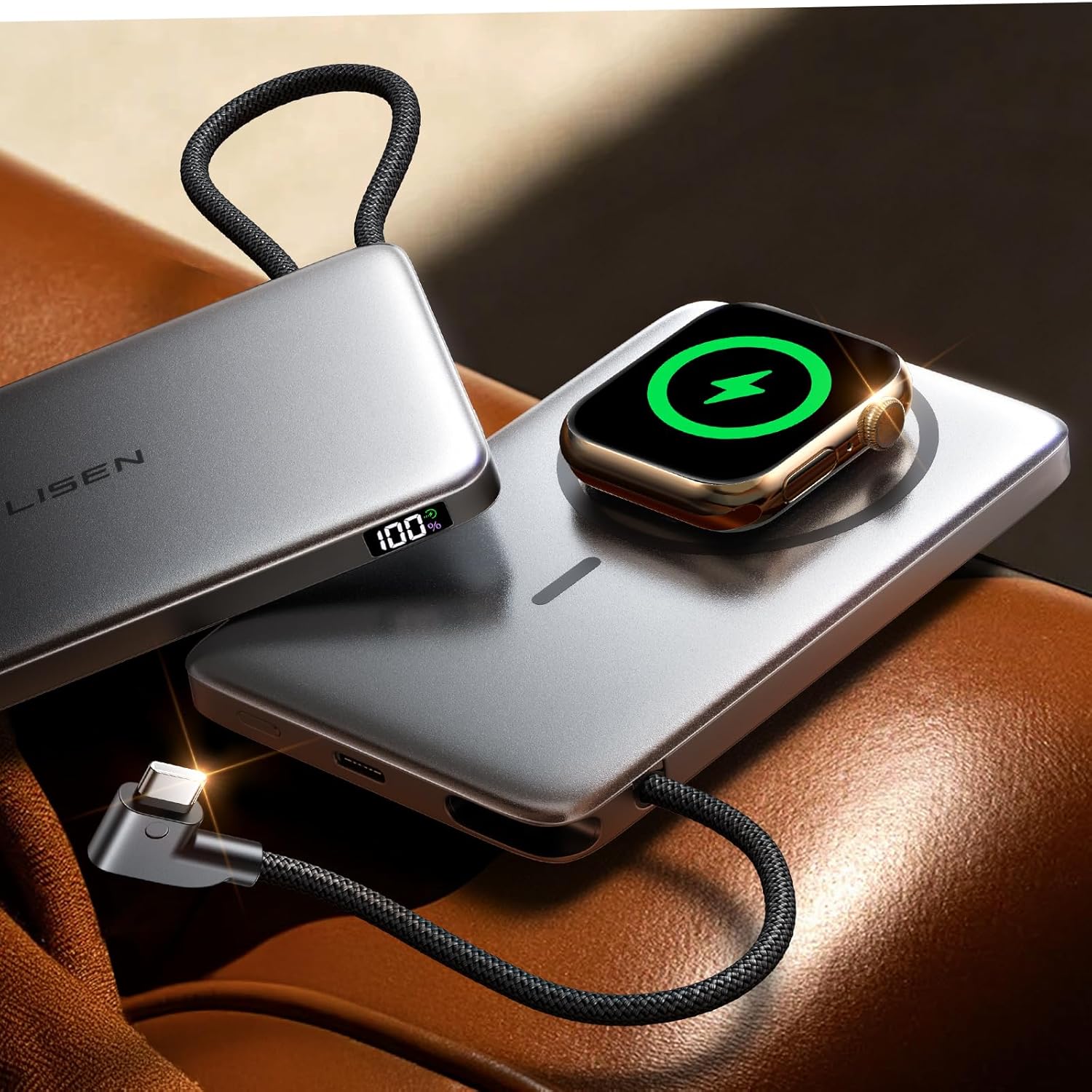 6 Best Compact Apple Watch Power Banks Worth Buying – iGeeksBlog LISEN 10000 mAh MagSafe Apple Watch Power Bank