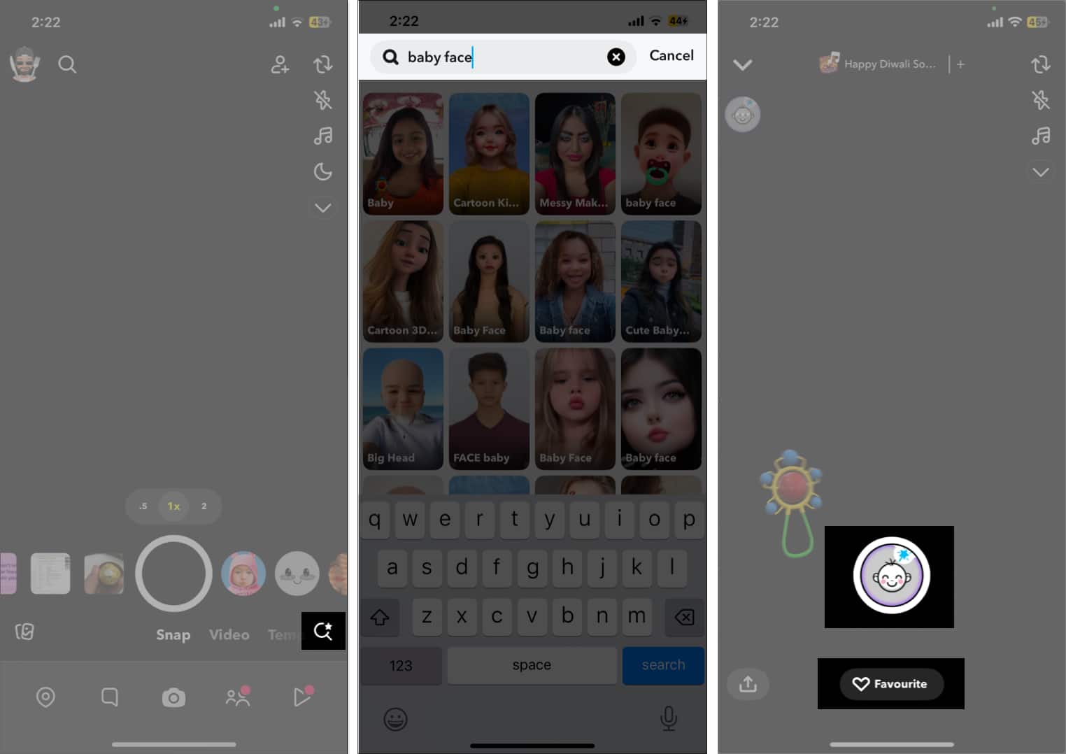 Use Snapchat filters and lenes.