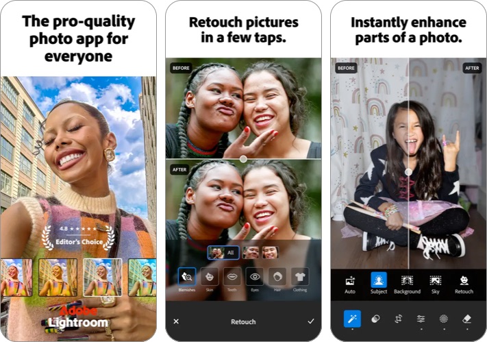 Adobe Lightroom AI Photo Editor App
