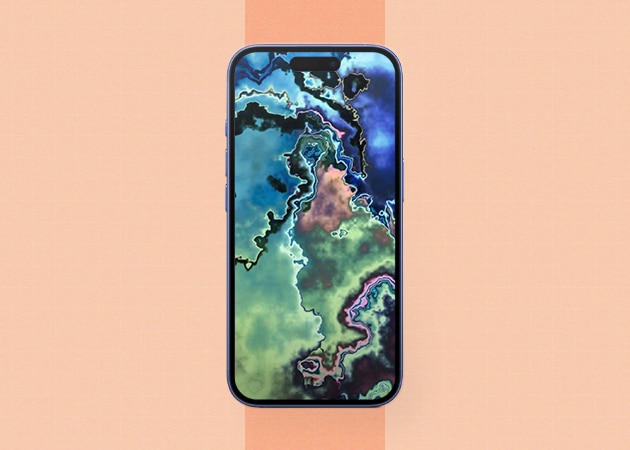 Artistic and colorful topography wallpaper.