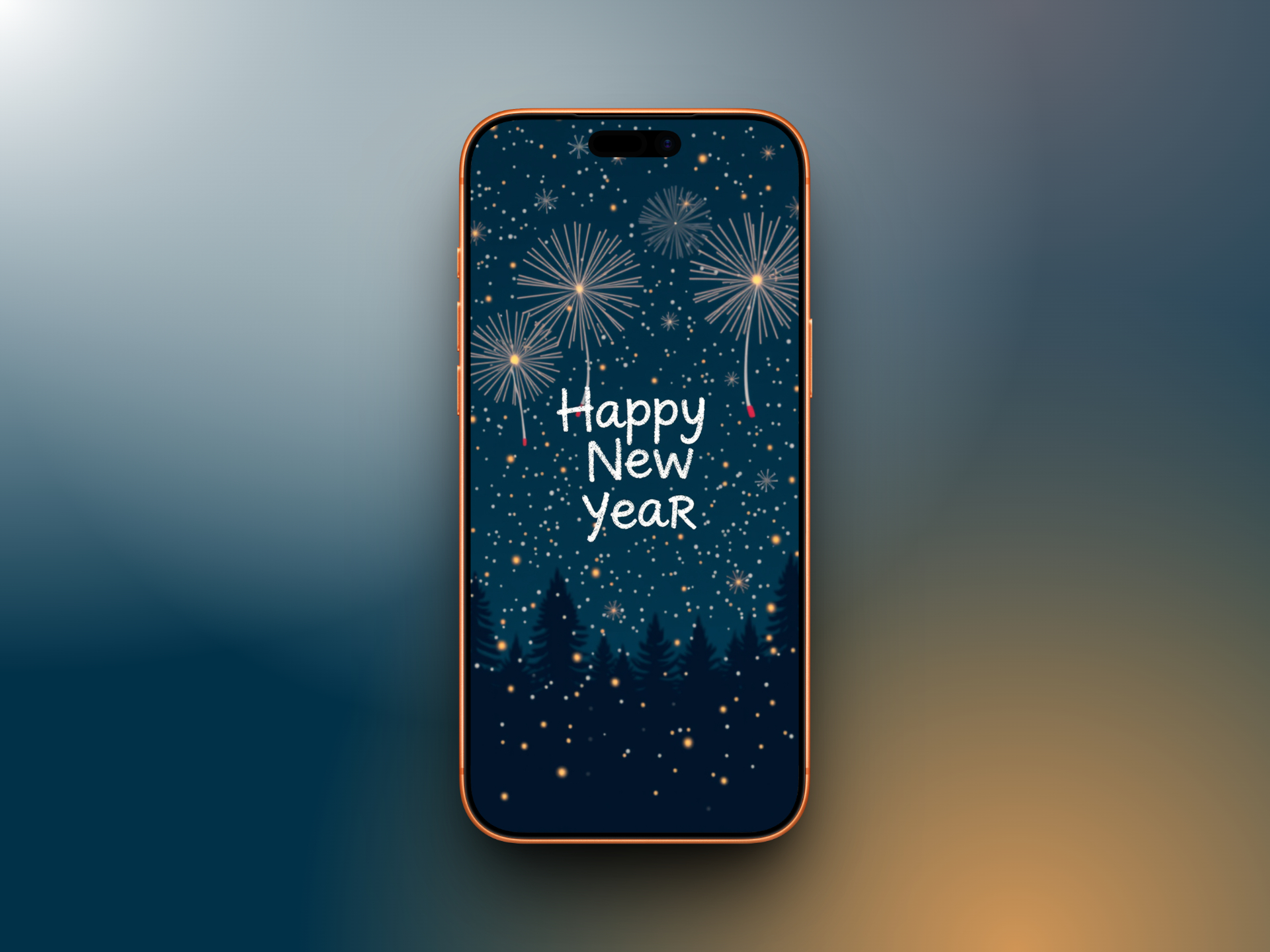 Fireworks at Night Sky