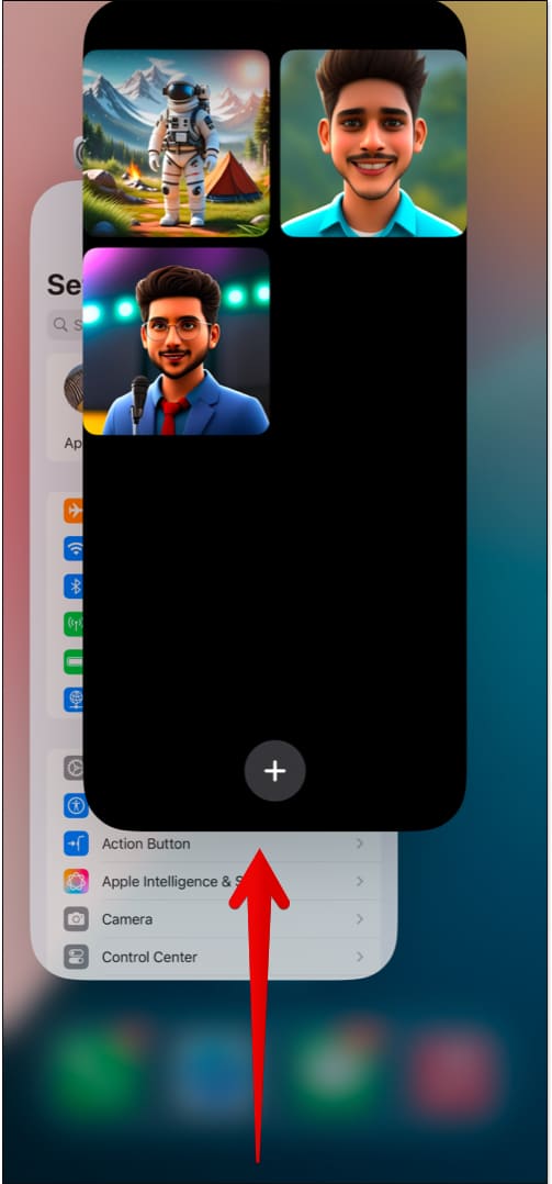 Force quit Image Playground app on iPhone.