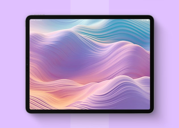Gradient aesthetic wallpaper for iPad.