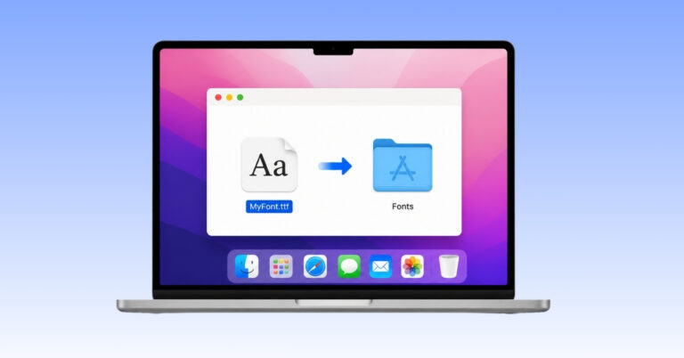 How to install fonts on Mac