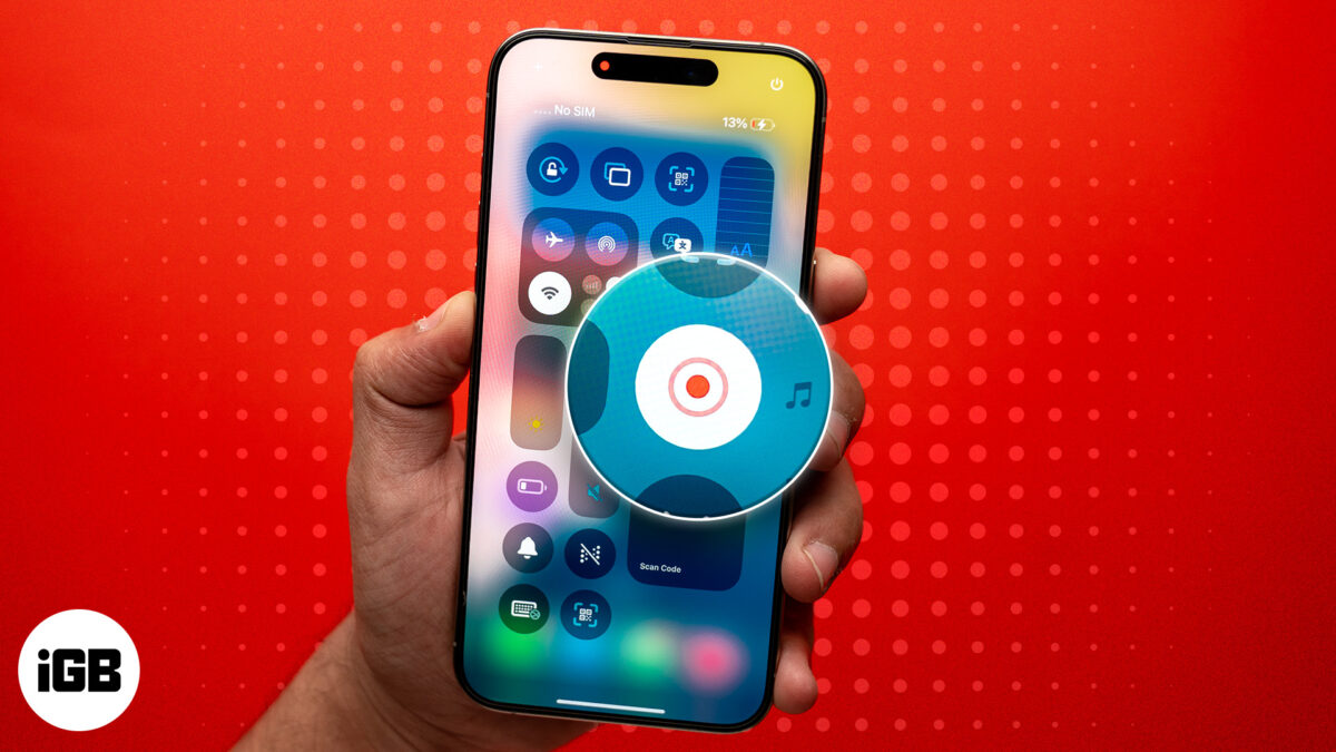 Record your screen on iphone