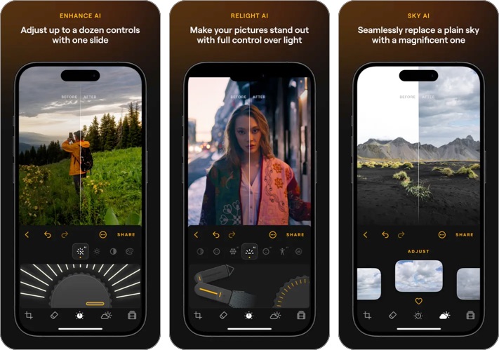 Luminar Mobile AI Photo Editor App