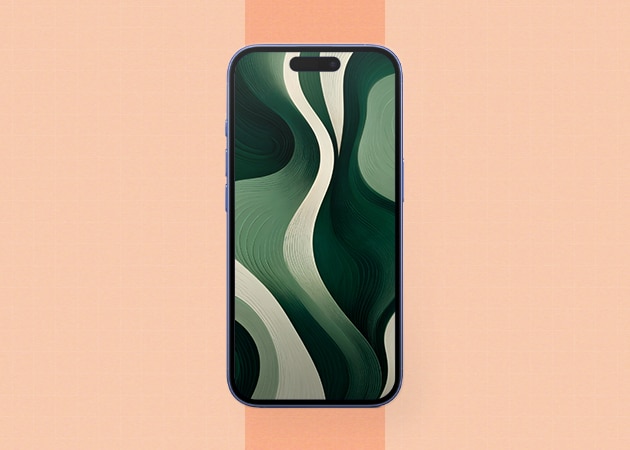 Minimalist green topography wallpaper.