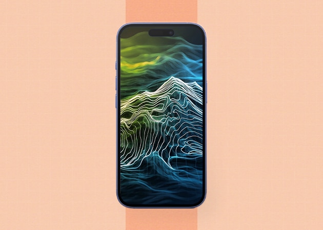 Modern geometric topography wallpaper.
