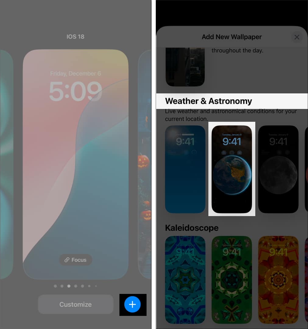 Setting a Live Wallpaper for the iPhone Lock Screen.