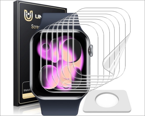 Best Apple Watch Screen Protectors (2026 Guide) – iGeeksBlog UniqueMe Flexible Film Screen Protector for Apple Watch