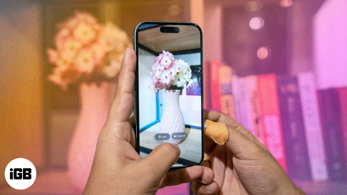 Using visual intelligence on an iphone 16