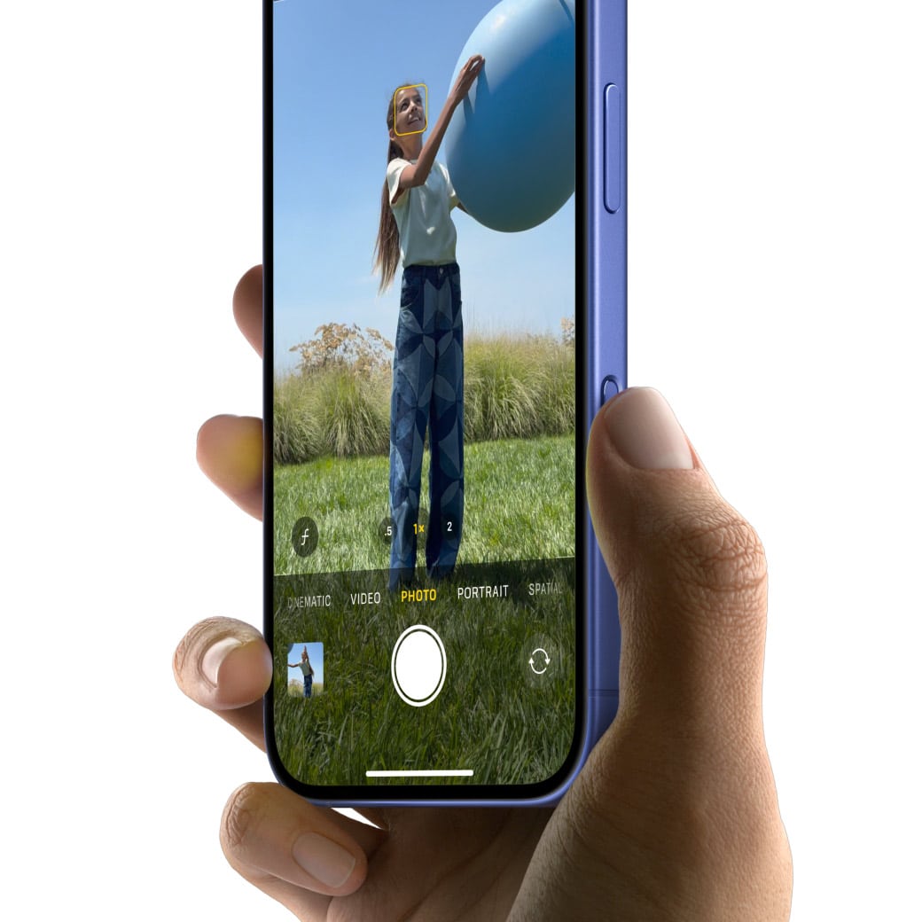 Using Camera Control button in iPhone 16.