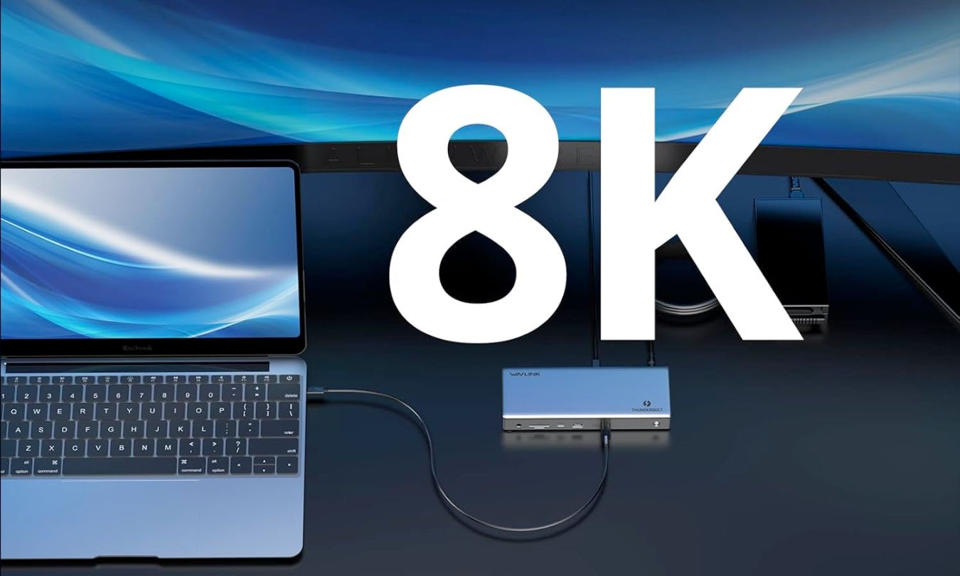 Wavlink thunderbolt 4 hub with dual hdmi 4k