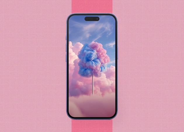Cotton candy pastel wallpaper.