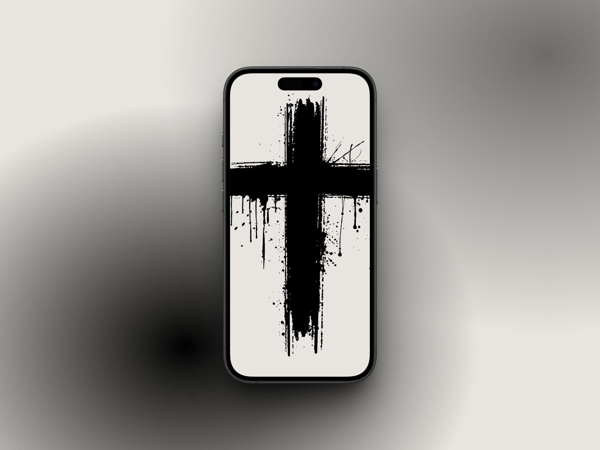 Drippy cross wallpaper