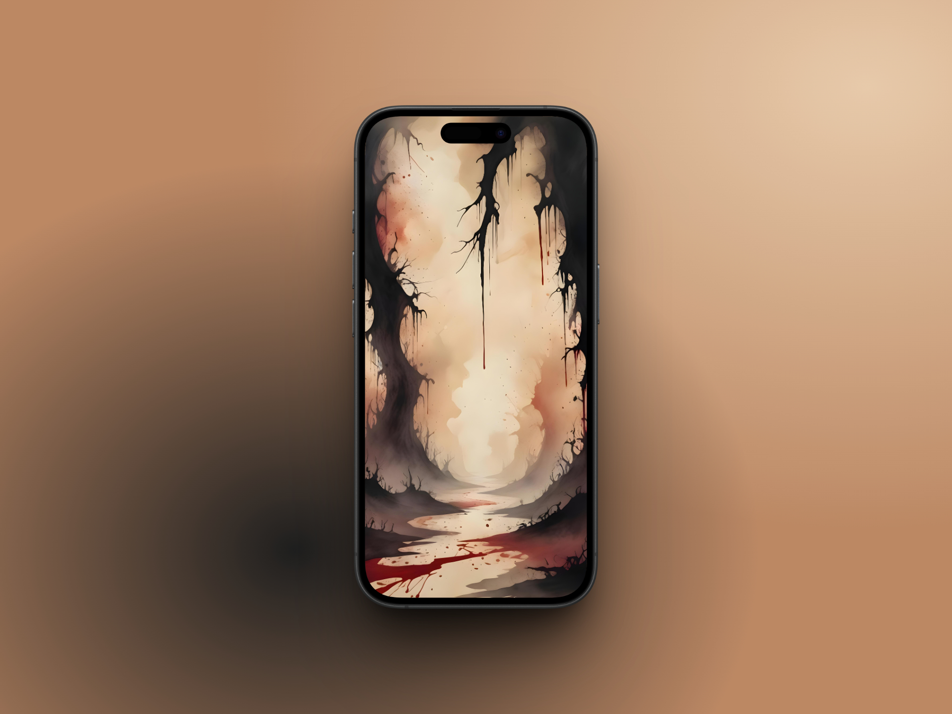 Halloween drippy wallpaper