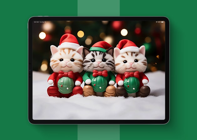 Hello Kitty Christmas wallpaper.