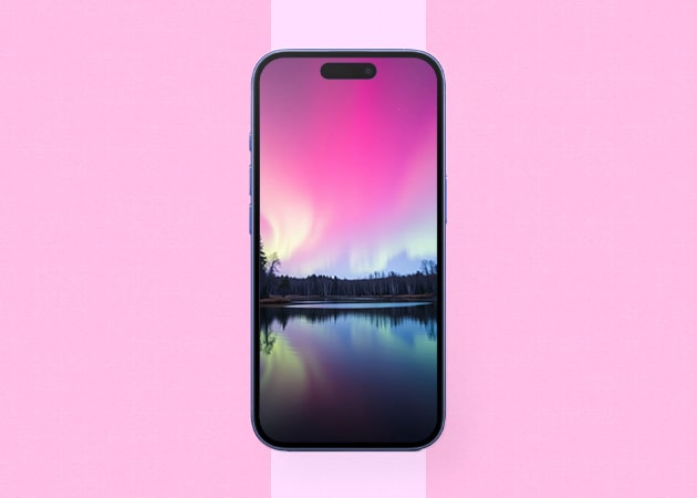Pastel aurora borealis.