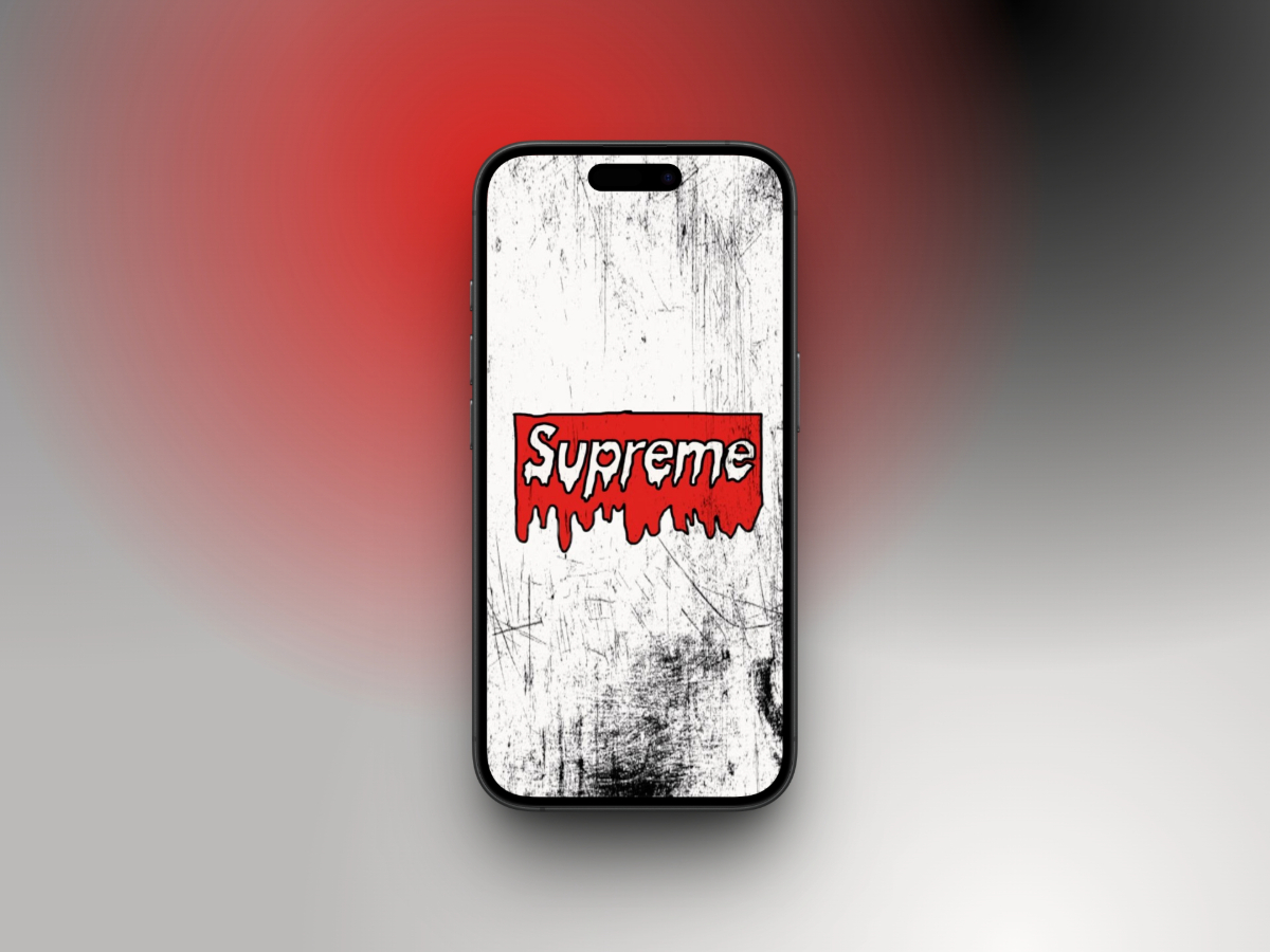 Supreme drippy wallpaper
