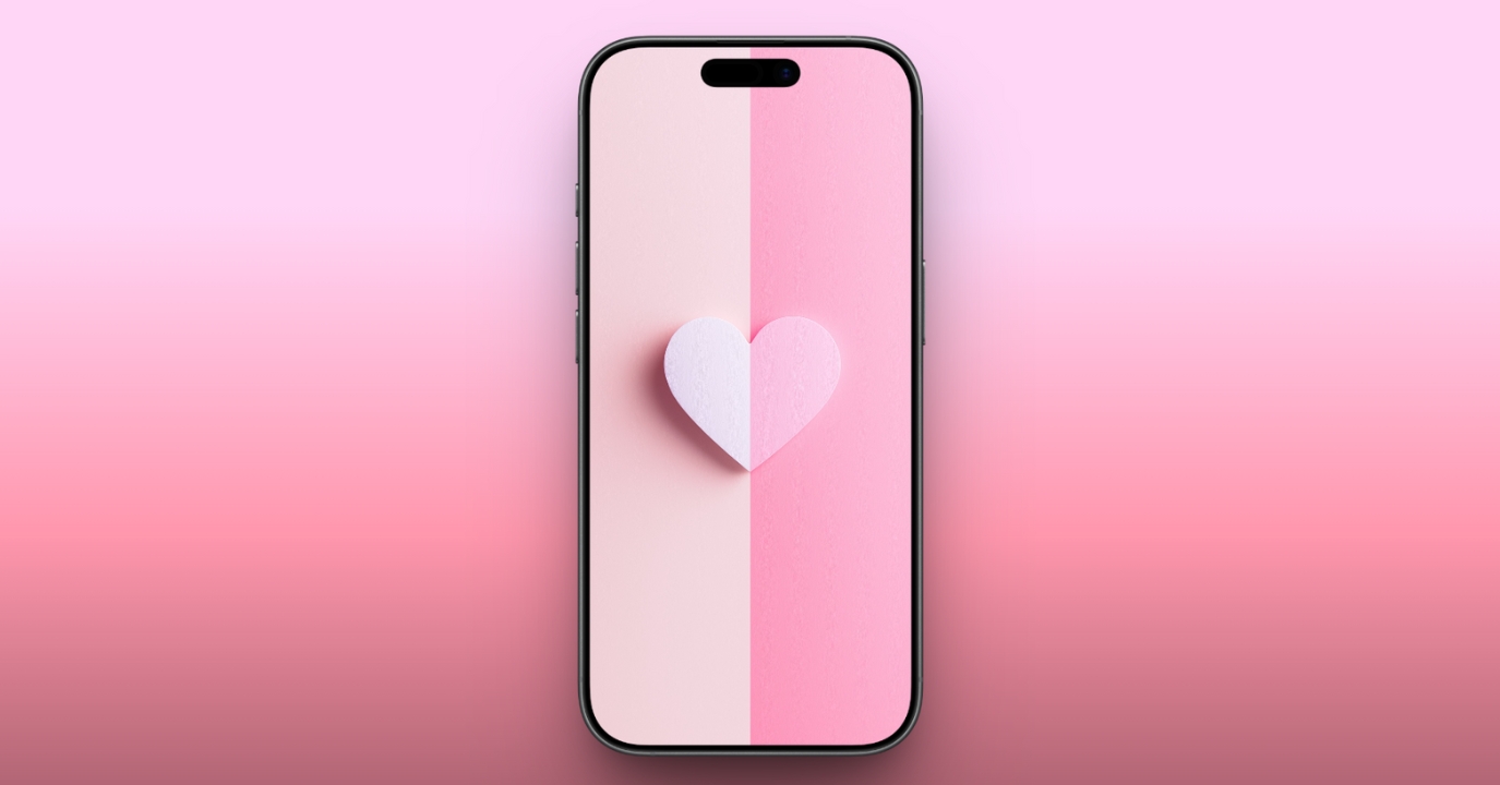 Minimal Split Heart Background