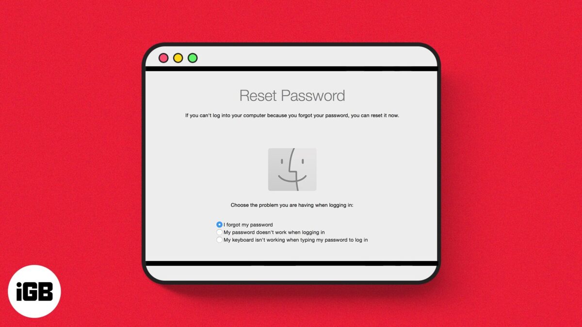 Reset your mac password