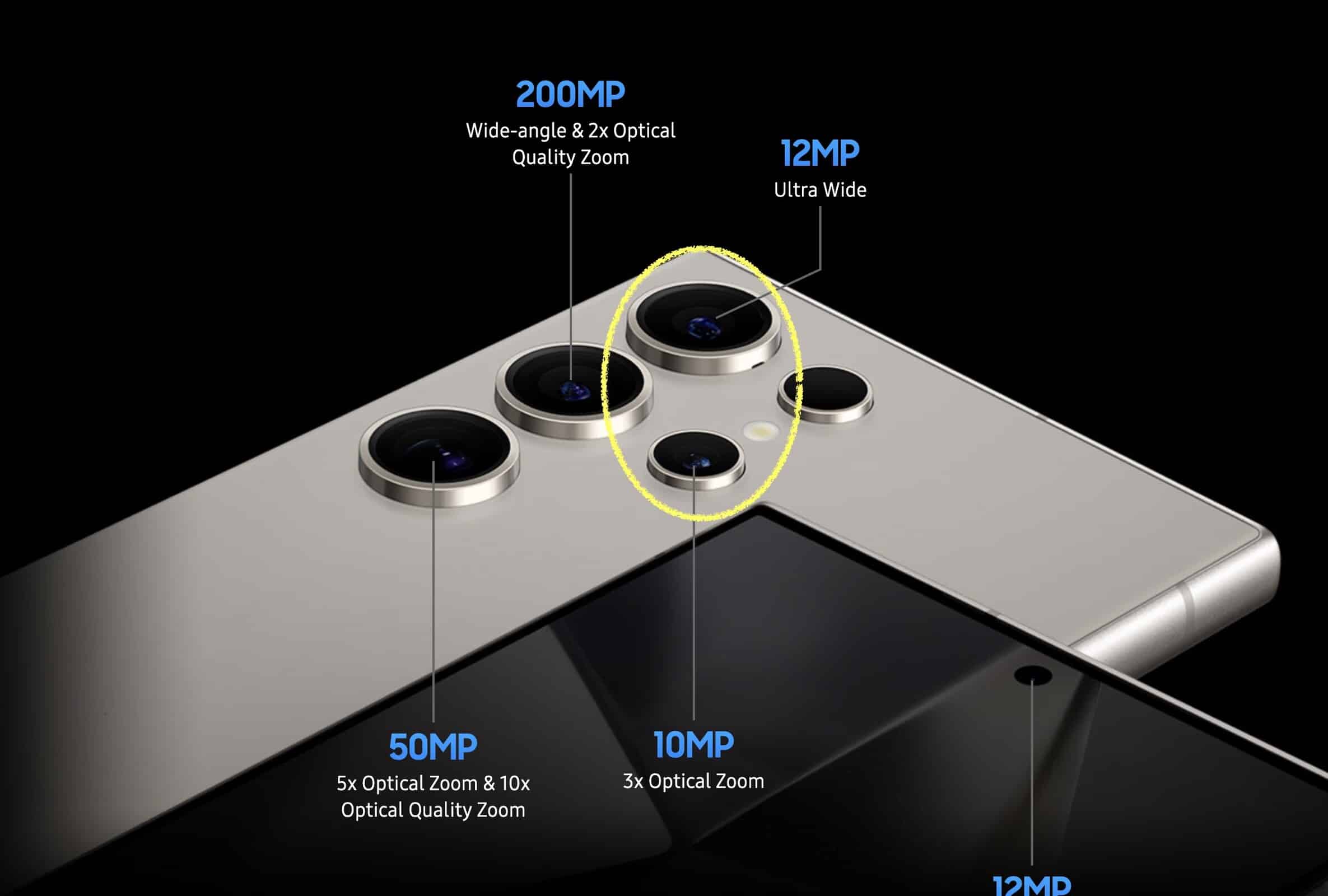 Samsung S25 Ultra camera specifications.