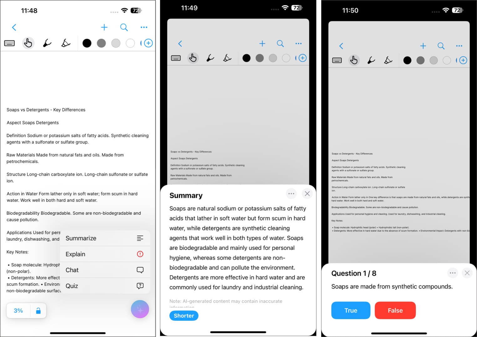 Nebo: AI Note Taking iPhone app.