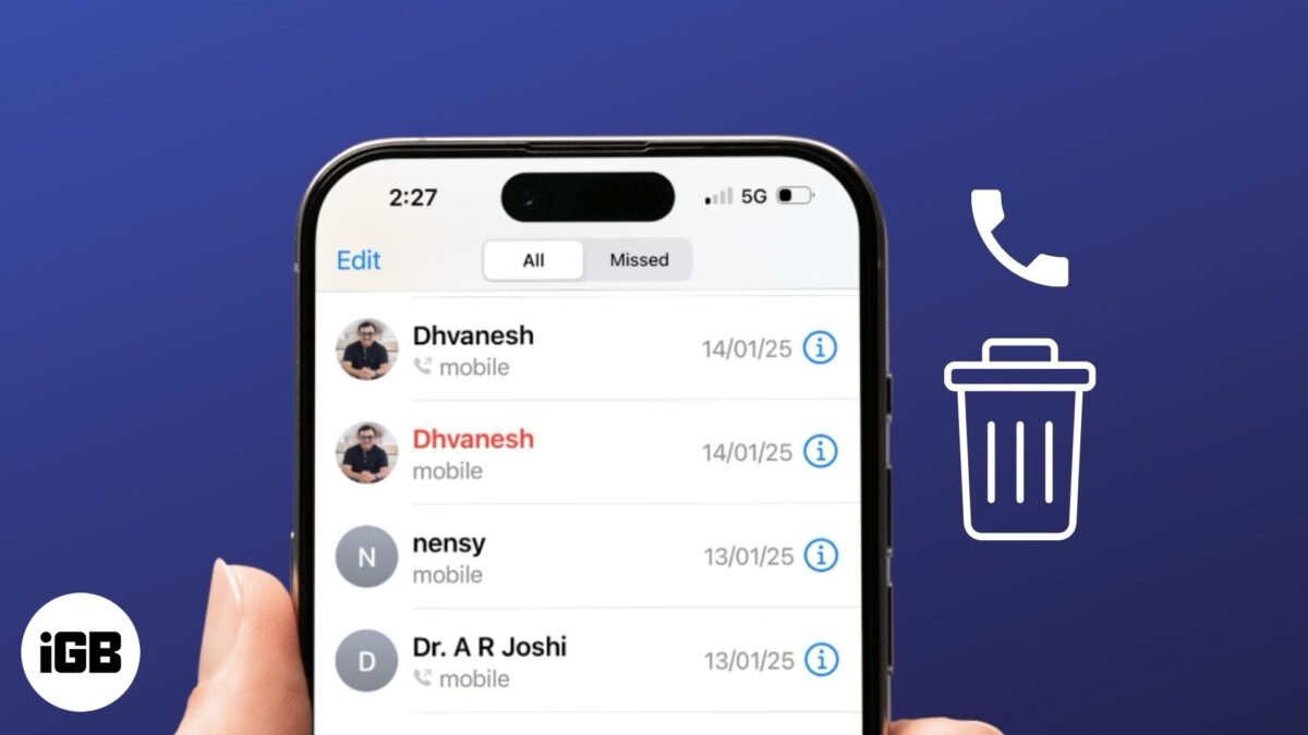 Iphone call log in the phone app
