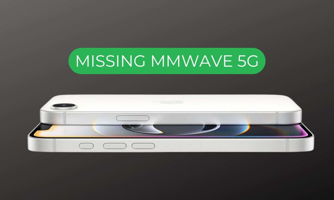 Missing mmWave 5G on the iPhone 16e.